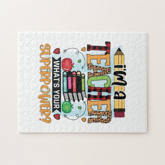 先生アー誇りを持ったトA先生 ジグソーパズル (横)