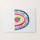 先生ア誇りを持ったートI Am先生 ジグソーパズル (横)