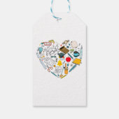 先生インストラクター教授ツールハート ギフトタグ (裏面)