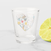 先生インストラクター教授ツールハート ショットグラス (裏面)