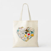 先生インストラクター教授ツールハート トートバッグ (裏面)