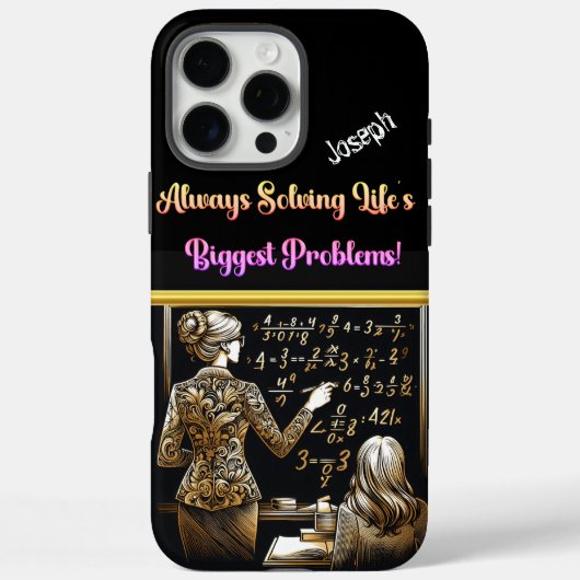 先生インスパイアの数学の学生 Case-Mate iPhoneケース (裏面)