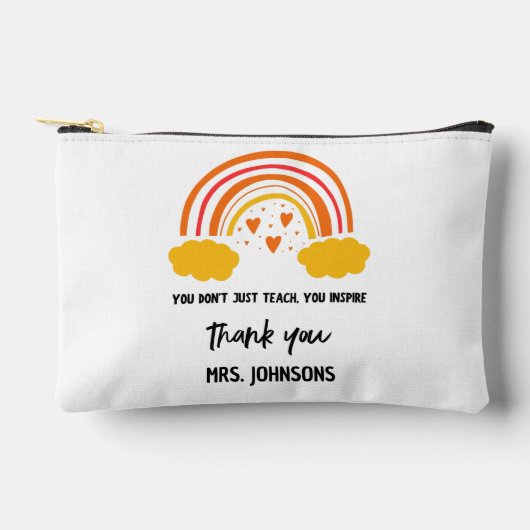 先生インスパイアレインボーサンキューイベントギフト アクセサリーポーチ (正面)