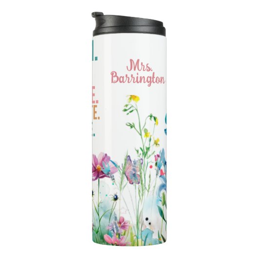 先生インスパイア引用文野草 タンブラー (回転右)