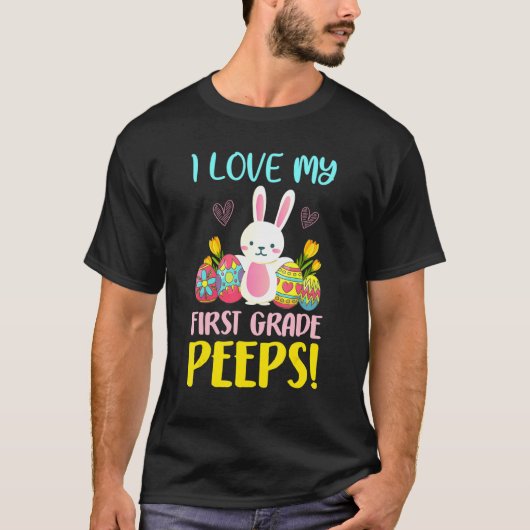 先生イースターデーIバニー愛My 1年生のスタッド Tシャツ (正面)
