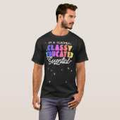 先生エッセンシャルワーカー私は先生クラスEduc Tシャツ (正面フル)