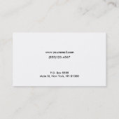 先生エディタ(完全にカスタマイズ可能) 名刺 (裏面)