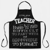 先生エプロン感謝していスクリプト感謝ギフト エプロン (正面)