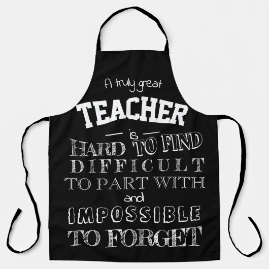 先生エプロン感謝していスクリプト感謝ギフト エプロン (正面)