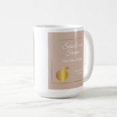 先生エレガントズゴールデンパステルリタイアメントパーティー コーヒーマグカップ (正面右)