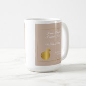 先生エレガントズゴールデンパステルリタイアメントパーティー コーヒーマグカップ (正面右)