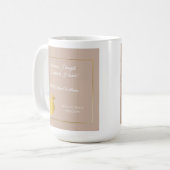 先生エレガントズゴールデンパステルリタイアメントパーティー コーヒーマグカップ (正面左)