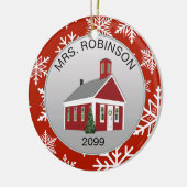 先生エレガント校長校舎オーナメント セラミックオーナメント (左)