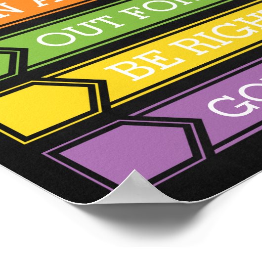 先生オフィスのドアの標識はどこか ポスター (角)