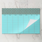 先生オフィスデスク週間スケジュール紙パッドギフト ペーパーパッド (折り畳み)