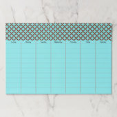 先生オフィスデスク週間スケジュール紙パッドギフト ペーパーパッド (正面)