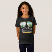 先生オフデューティサングラスビーチサンセット Tシャツ (正面フル)