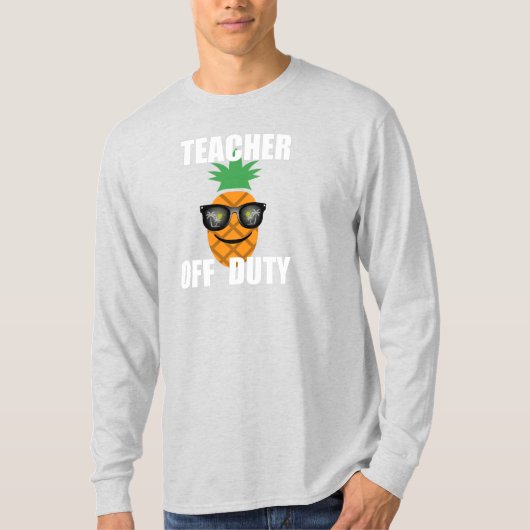 先生オフデューティデザイン – 基本長袖T-Shir Tシャツ (正面)