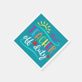 先生オフデューティバケーション スタンダードカクテルナプキン (角)