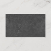 先生オンコールかわいいアップルチョークボード 名刺 (裏面)