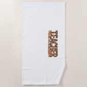 先生オーバーサイズTシャツ ビーチタオル (正面)