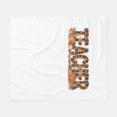 先生オーバーサイズTシャツ フリースブランケット (正面(横))