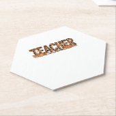 先生オーバーサイズTシャツ ペーパーコースター (アングル)