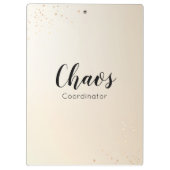 先生カオスコーディネーター金ゴールドグリッタースクリプト クリップボード (裏面)