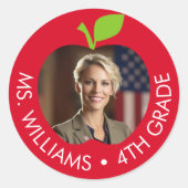 先生カスタムとグレード – 写真とApple ラウンドシール (正面)