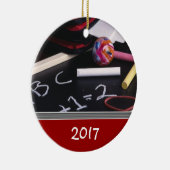 先生カスタムのクリスマスオーナメントテンプレート セラミックオーナメント (右)