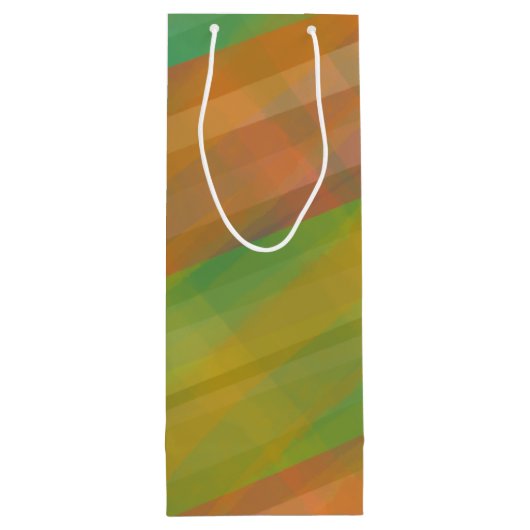 先生カスタムアップル水彩ストライプ ワインギフトバッグ (裏面)