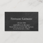 先生カスタムアップル – 赤い緑のシェブロンパターン 名刺 (裏面)