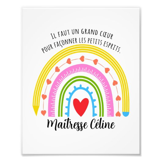 先生カスタムギフトありがとう先生 フォトプリント            (正面)