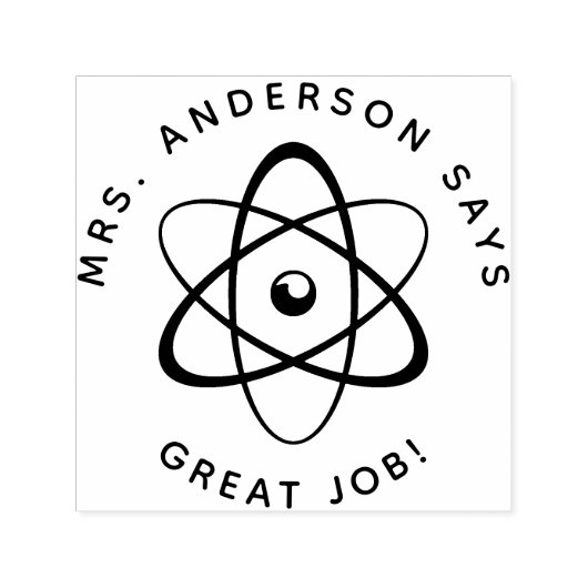 先生カスタムギフトアイディア化学先生 セルフインキングスタンプ (デザイン)