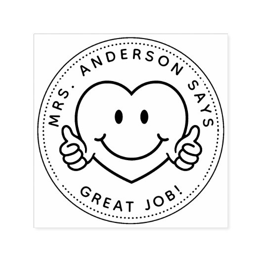 先生カスタムギフトスタンプ新学期 セルフインキングスタンプ (デザイン)