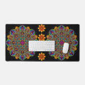 先生カスタムギフト水彩学校デスクマット デスクマット (キーボード&マウス)