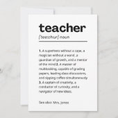 先生カスタムギフト – 先生定義ギフト サンキューカード (正面)