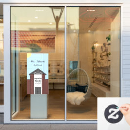 先生カスタムグレードスクールハウス ウィンドウサイン