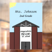 先生カスタムグレードスクールハウス ウィンドウサイン (シート2)