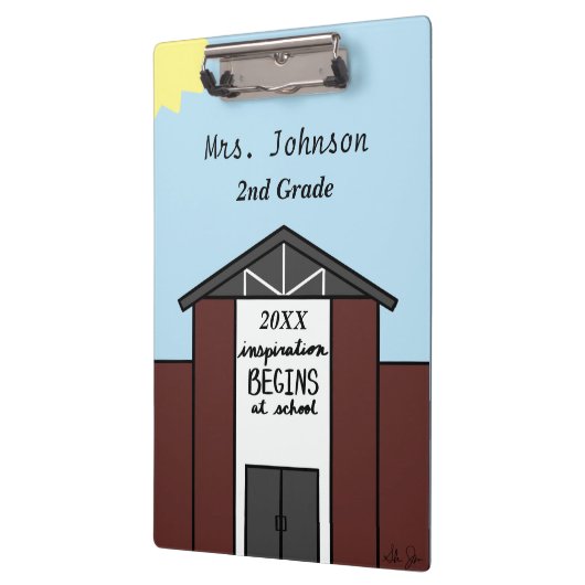 先生カスタムグレードスクールハウス クリップボード (左)