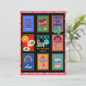 先生カスタムサンキューカードレター引用文おもしろい 招待状 (スタンド正面)