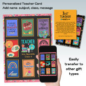 先生カスタムサンキューカードレター引用文おもしろい 招待状