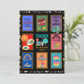 先生カスタムサンキューカードレター引用文おもしろい 招待状 (スタンド正面)