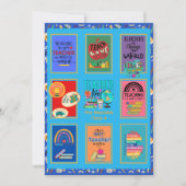 先生カスタムサンキューカードレター引用文おもしろい 招待状 (正面)