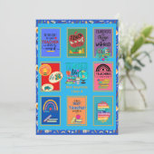 先生カスタムサンキューカードレター引用文おもしろい 招待状 (スタンド正面)