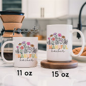 先生カスタムナースのためワイルドフラワー感謝性マグカップ コーヒーマグカップ