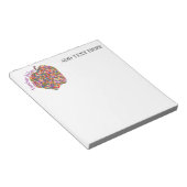 先生カスタムビーブメモ帳 ノートパッド (アングル)