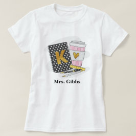 先生カスタムブラックノートパソコンコーヒー Tシャツ