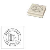 先生カスタムラウンドブック ラバースタンプ (押印)