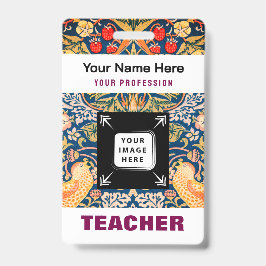 先生カスタム名事業名ロゴスタッフラベルバッジ バッジ